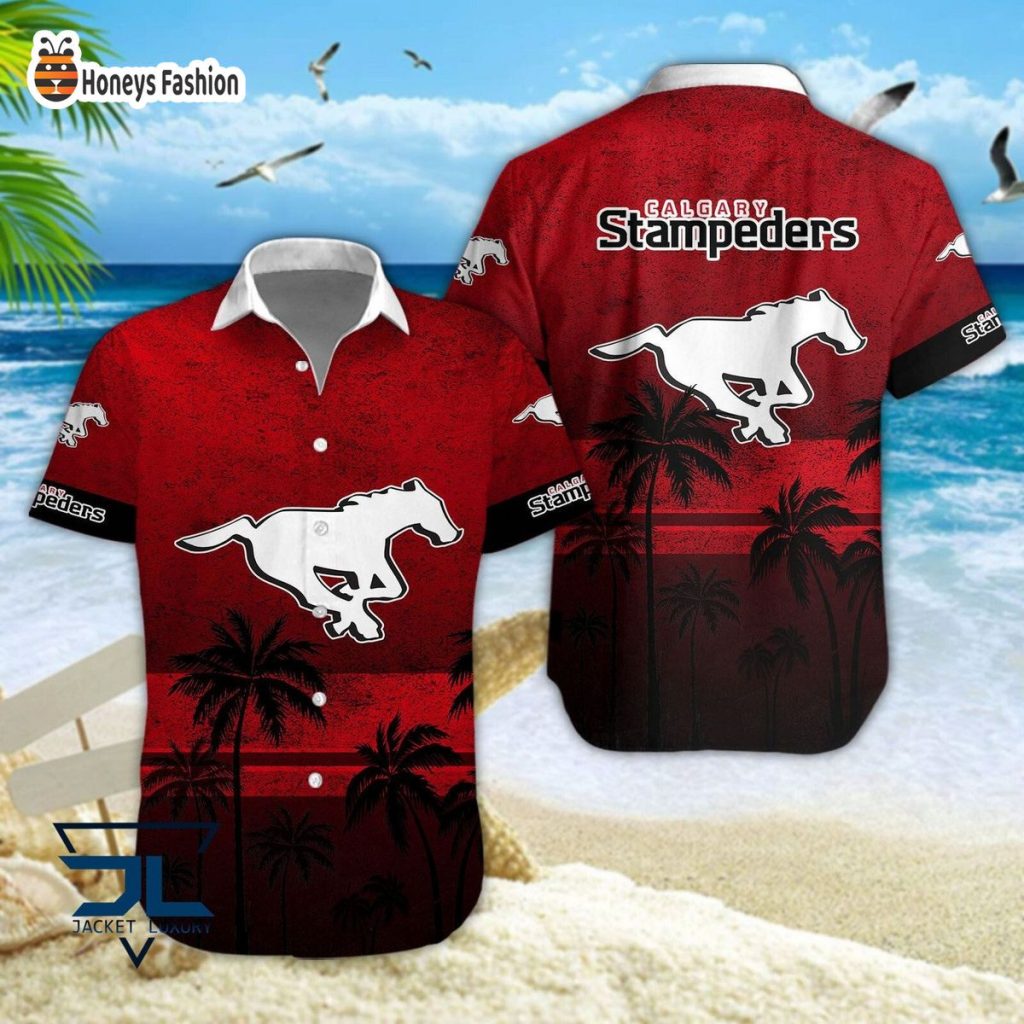 Calgary Stampeders CFL hawaiian shirt