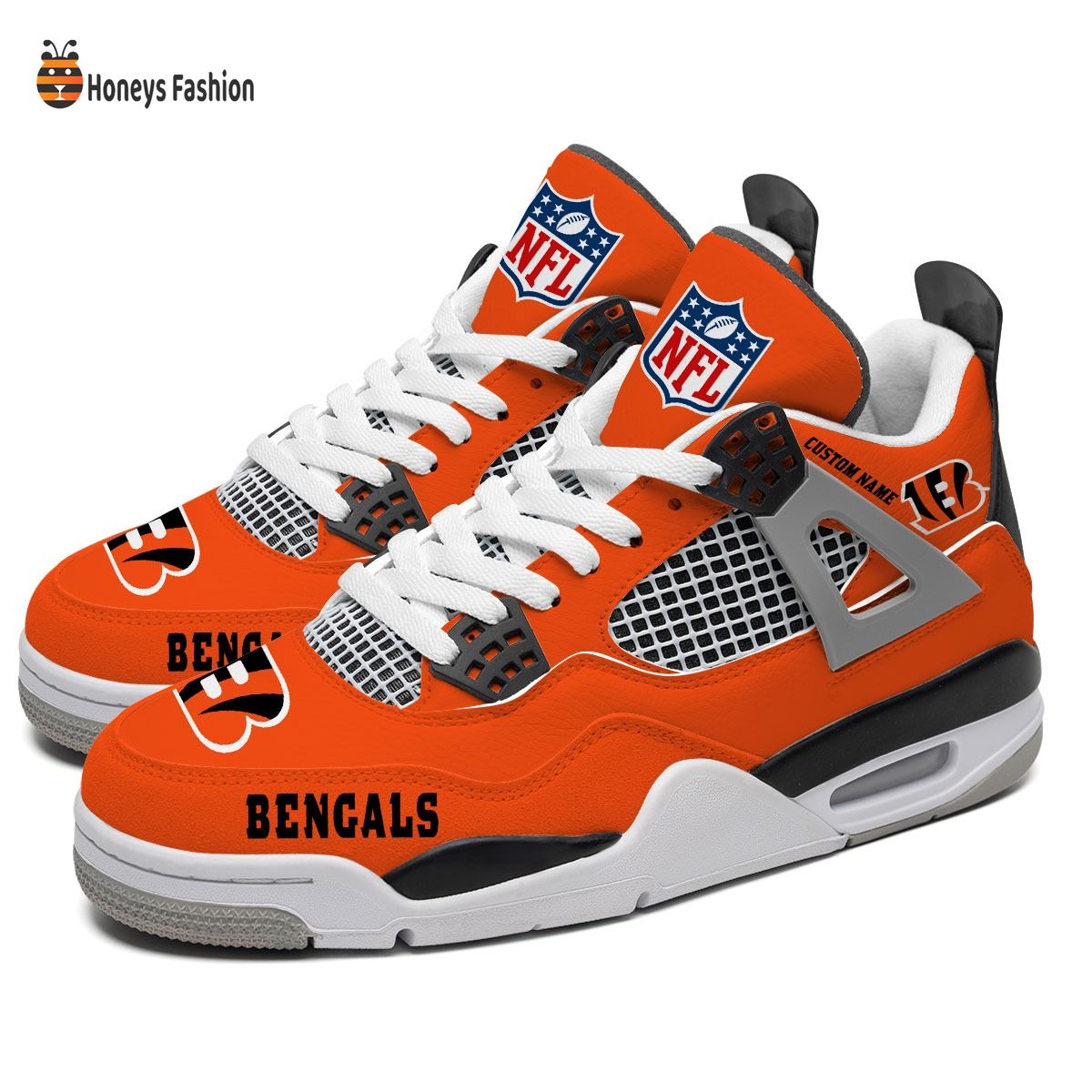 Cincinnati Bengals NFL Air Jordan 4 Shoes