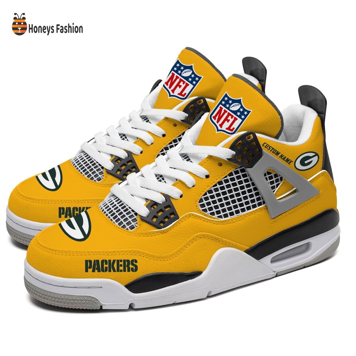 Green Bay Packers NFL Air Jordan 4 Shoes