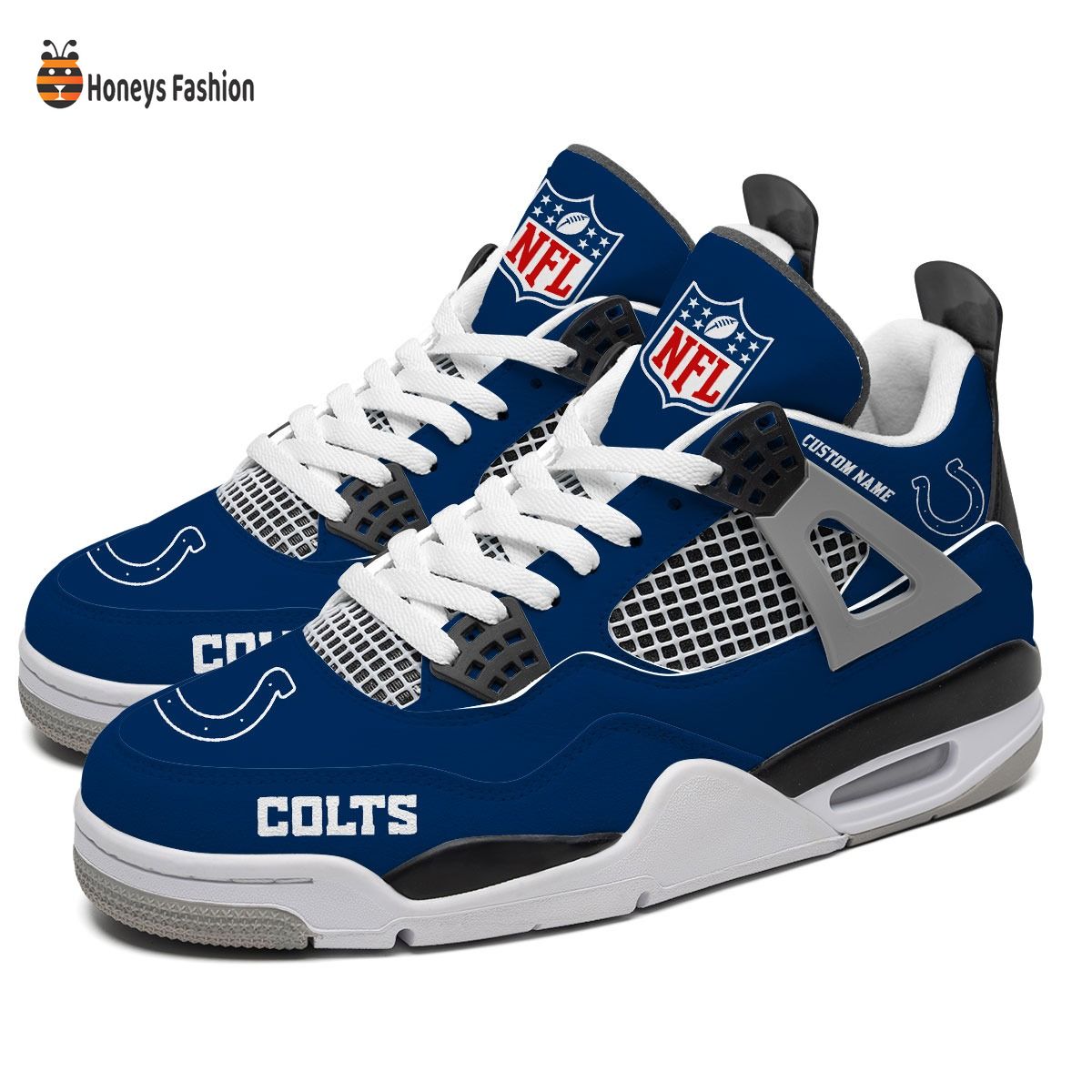 Indianapolis Colts NFL Air Jordan 4 Shoes