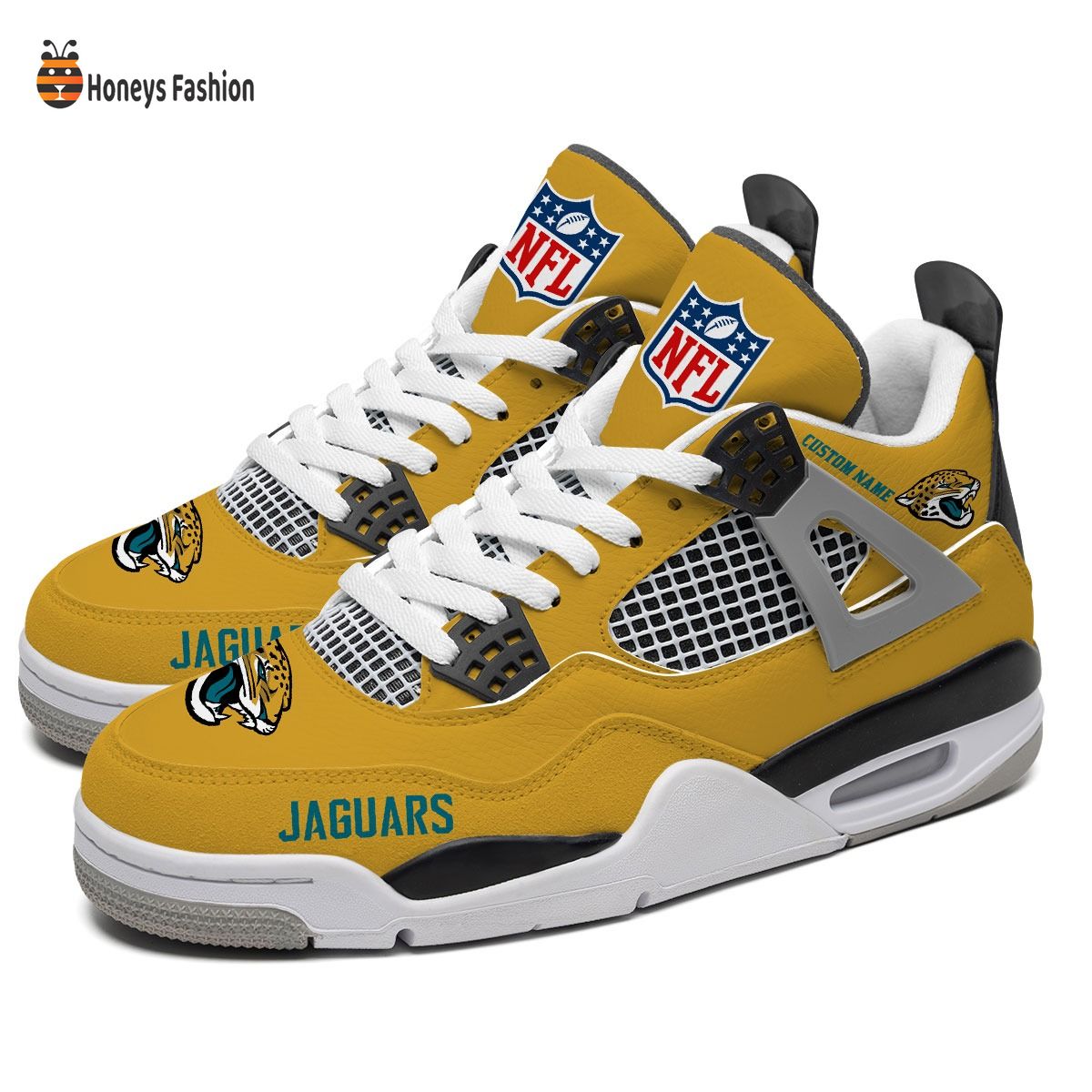 Jacksonville Jaguars NFL Air Jordan 4 Shoes