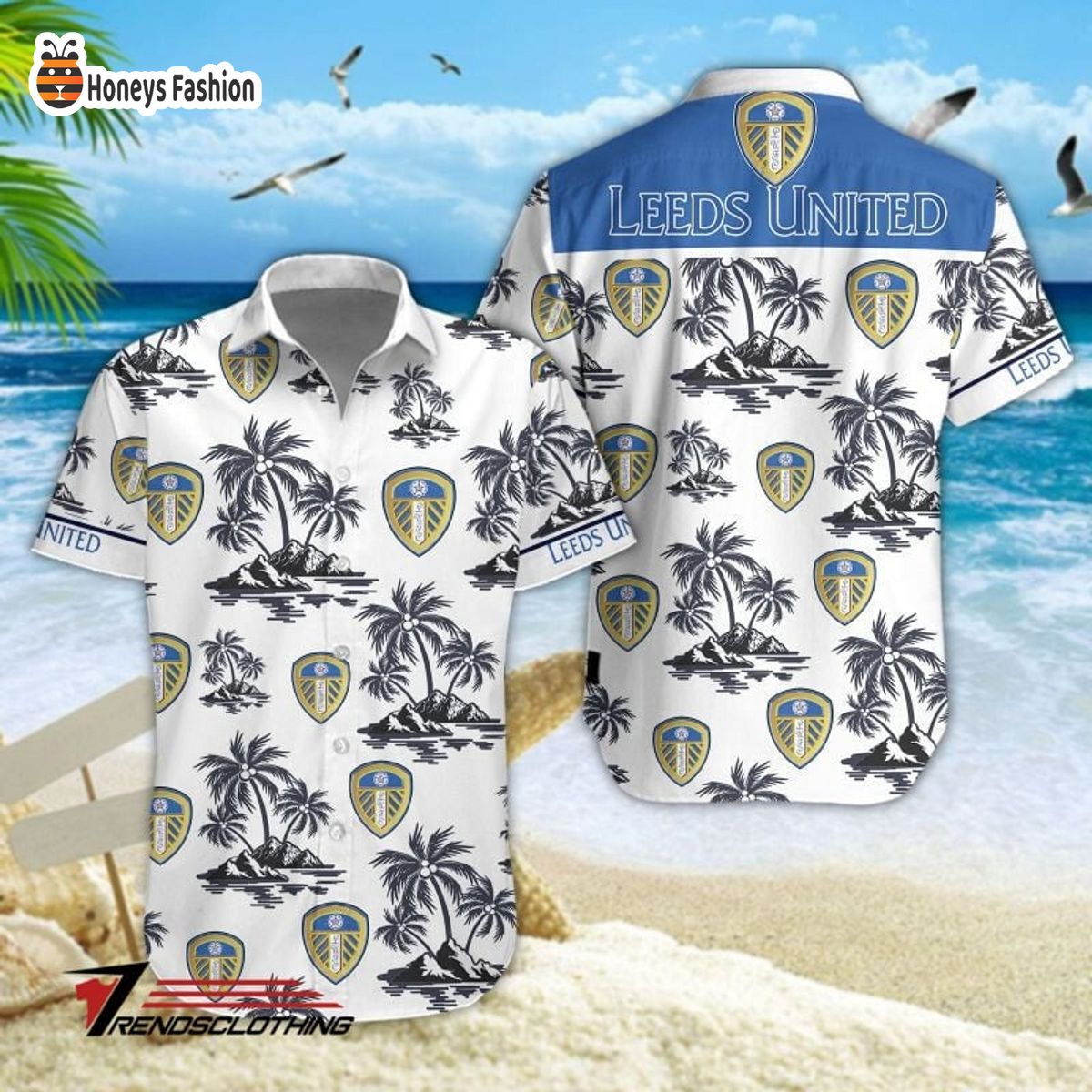 Leeds United F.C 2023 hawaiian shirt
