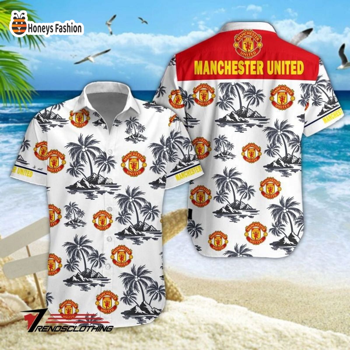 Manchester United 2023 hawaiian shirt