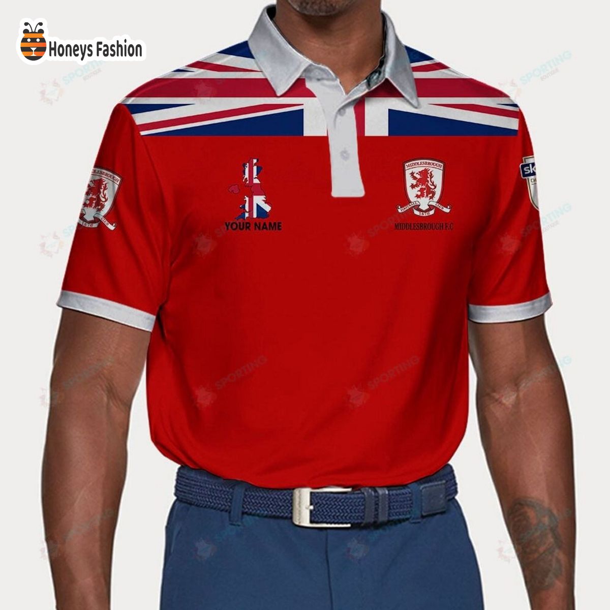 Middlesbrough F.C custom name polo shirt