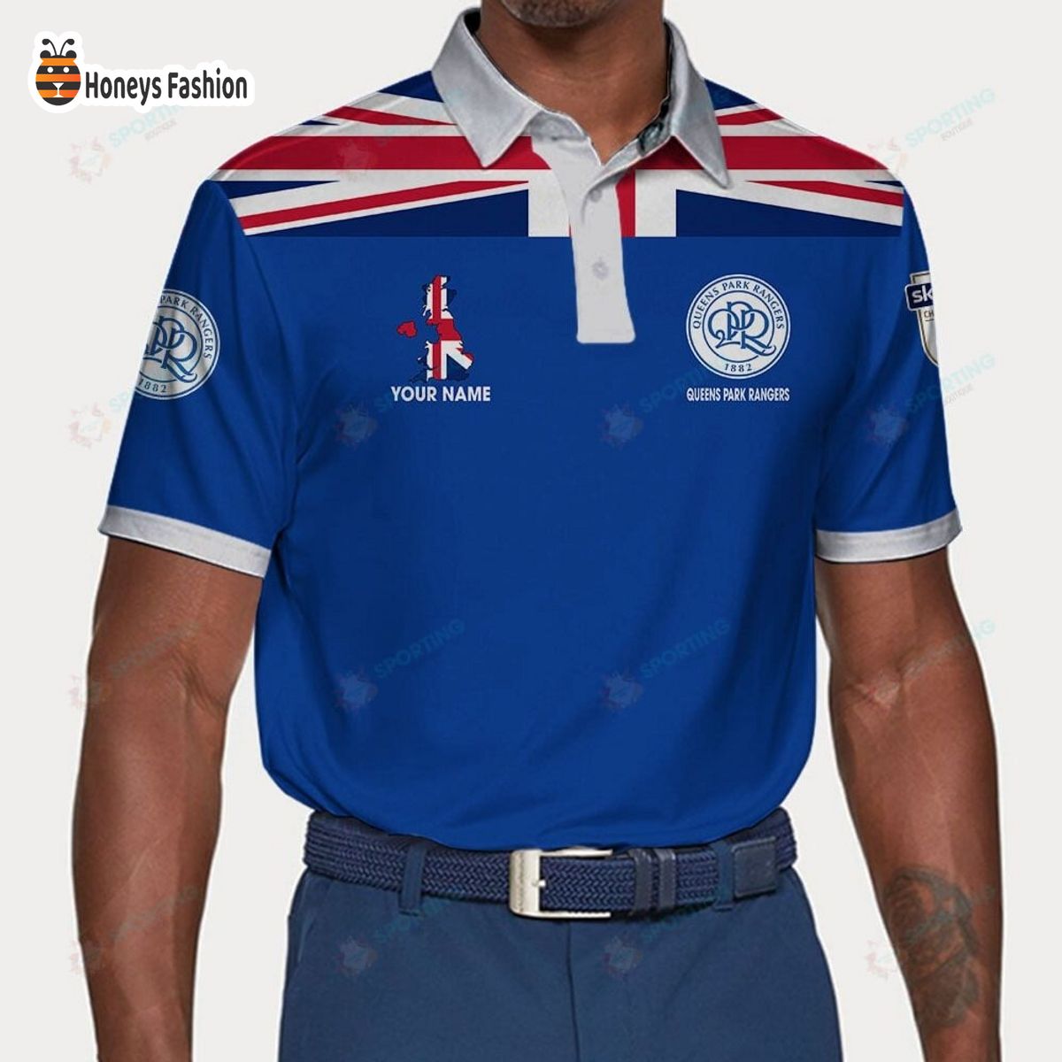 Queens Park Rangers custom name polo shirt