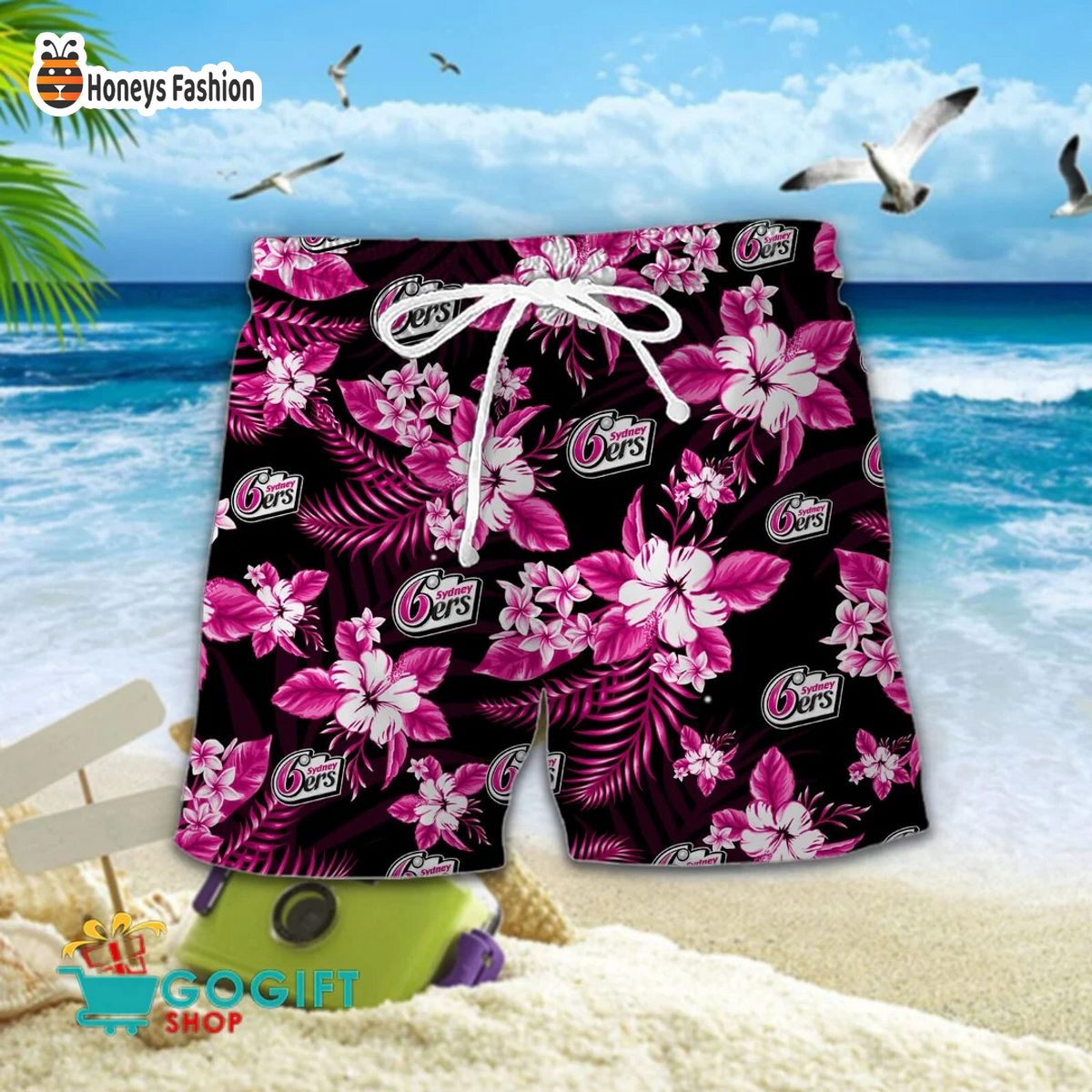 Sydney Sixers hawaiian shirt and short