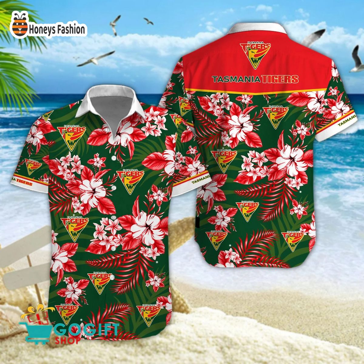 Tasmania Cricket Team hawaiian shirt and short