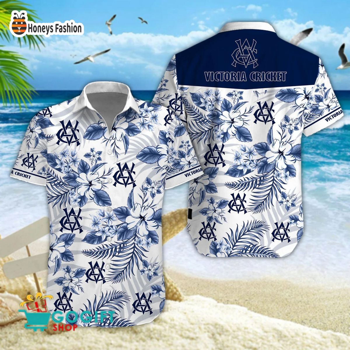 Victorian Bushrangers hawaiian shirt and short