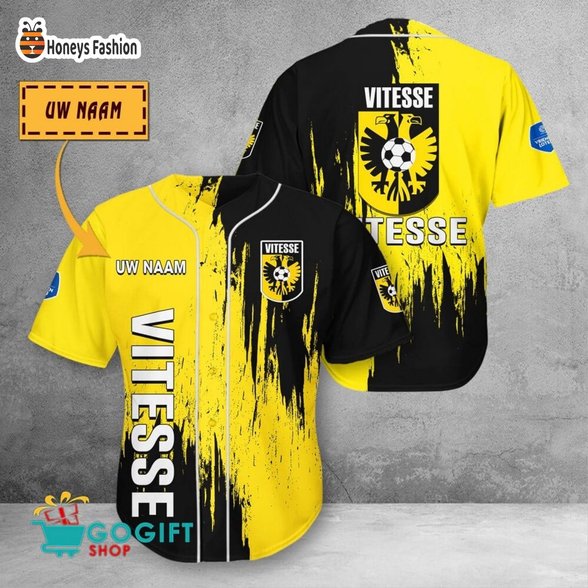 Vitesse custom name baseball shirt