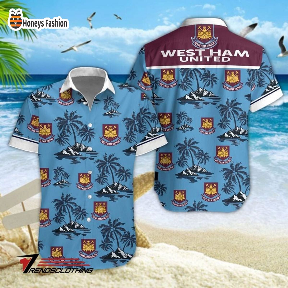 West Ham United F.C 2023 hawaiian shirt
