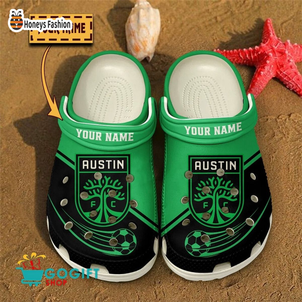 Austin FC Custom Name Crocs