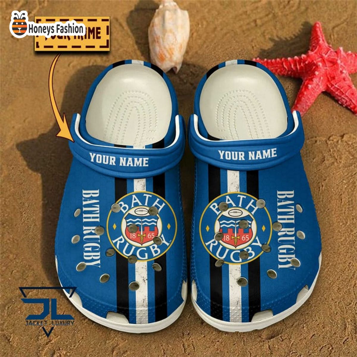 Bath Rugby Personalized Rugby Classic Crocs