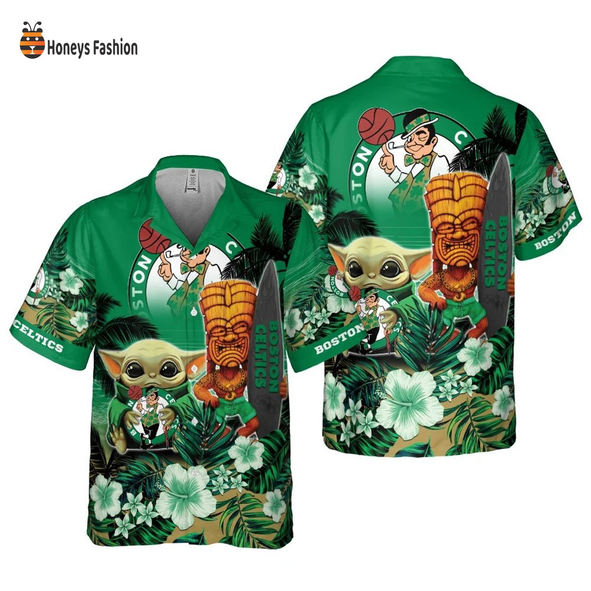 Boston Celtics Hawaiian Shirt