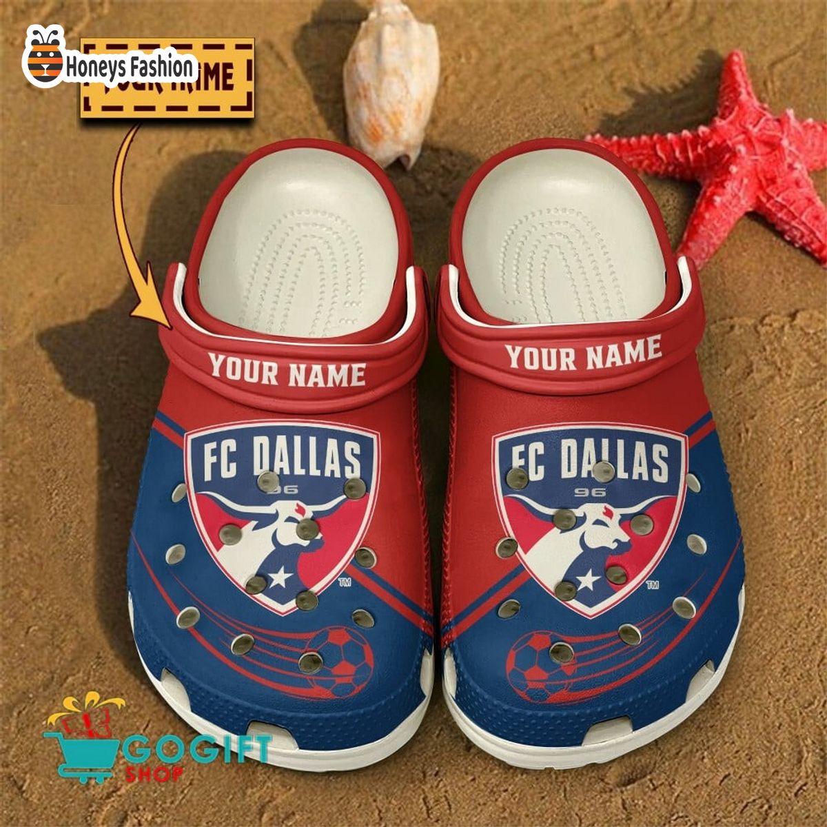 FC Dallas Custom Name Crocs