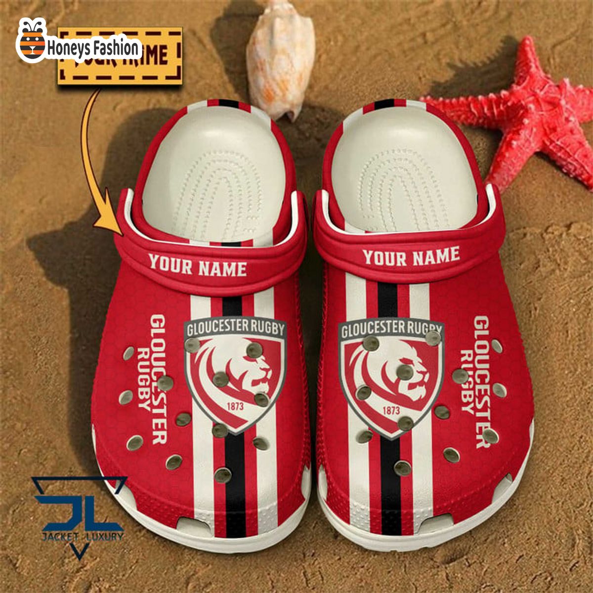 Gloucester Rugby Personalized Rugby Classic Crocs