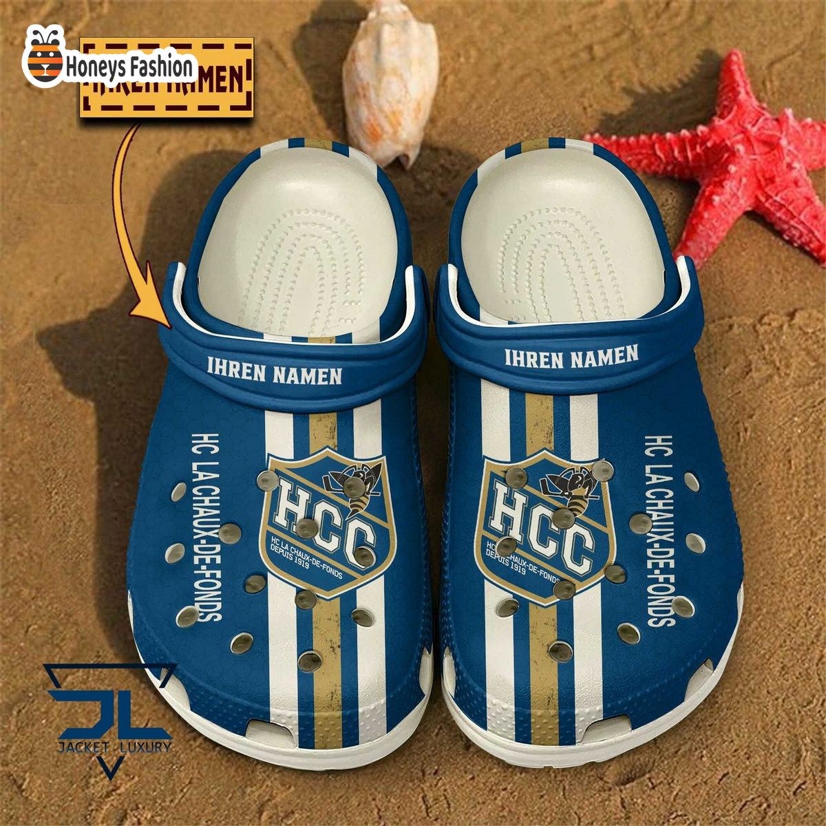 HC La Chaux-de-Fonds custom name crocs