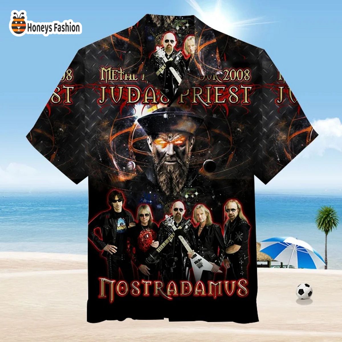 Judas Priest Nostradamus Albums Hawaiian Shirt