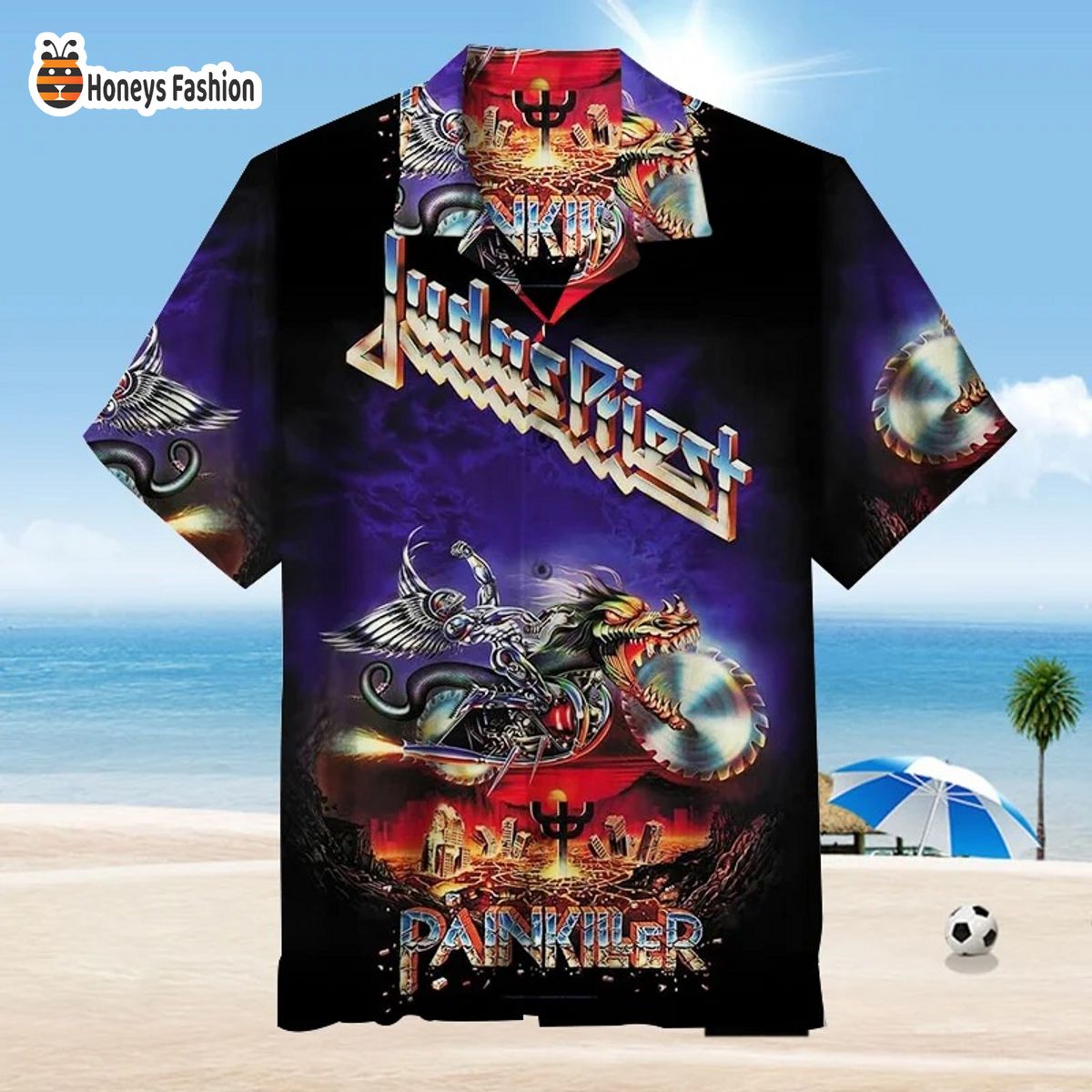 Judas Priest Painkiller Albums Hawaiian Shirt