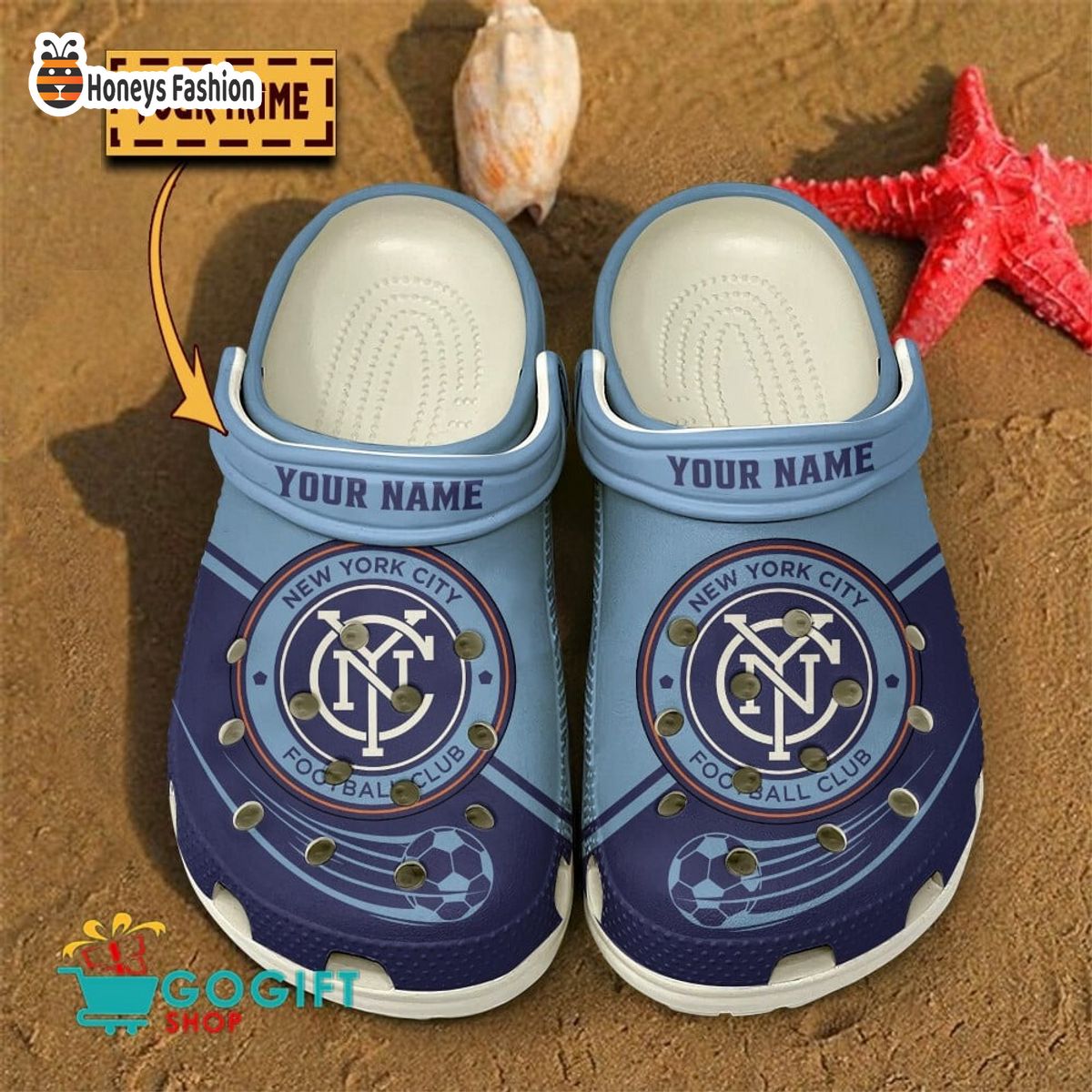 New York City FC Custom Name Crocs