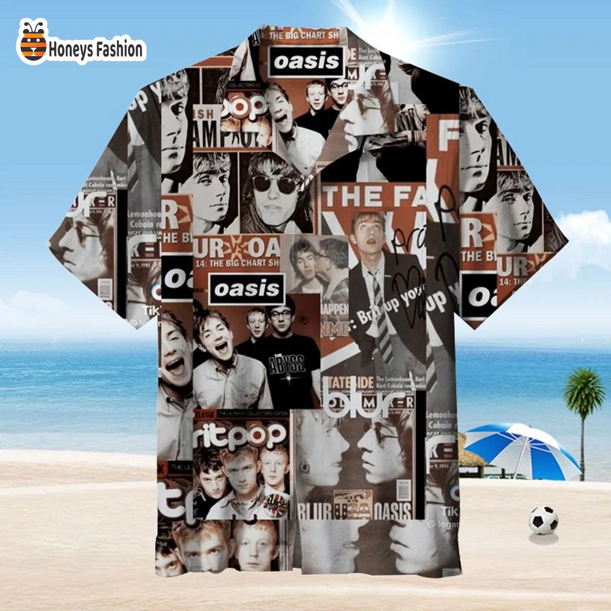 Oasis don’t be here now ablums hawaiian shirt
