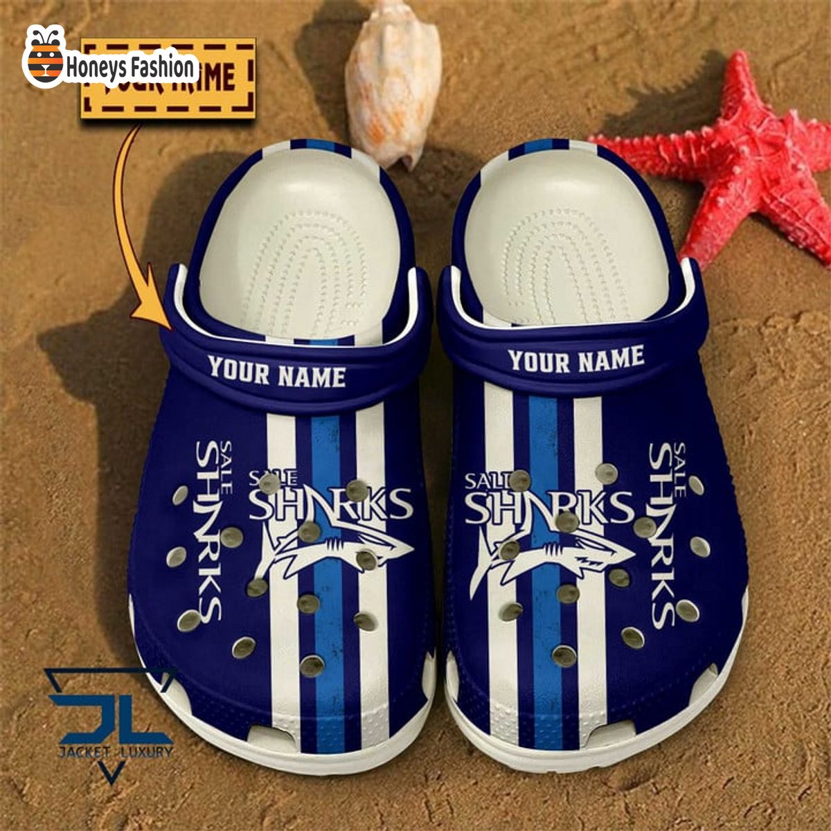 Sale Sharks Personalized Rugby Classic Crocs