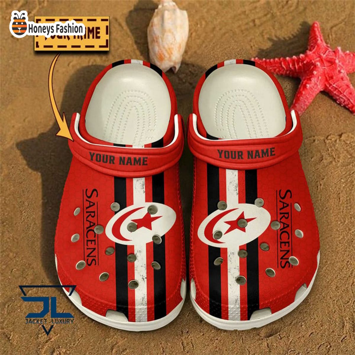 Saracens Personalized Rugby Classic Crocs
