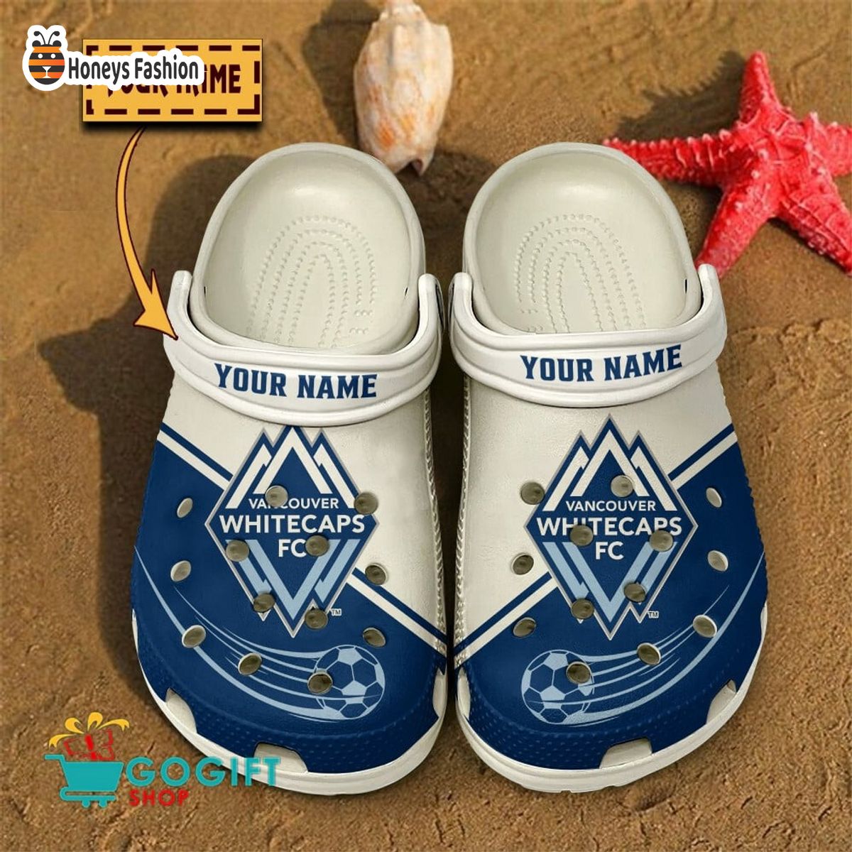 Vancouver Whitecaps FC Custom Name Crocs