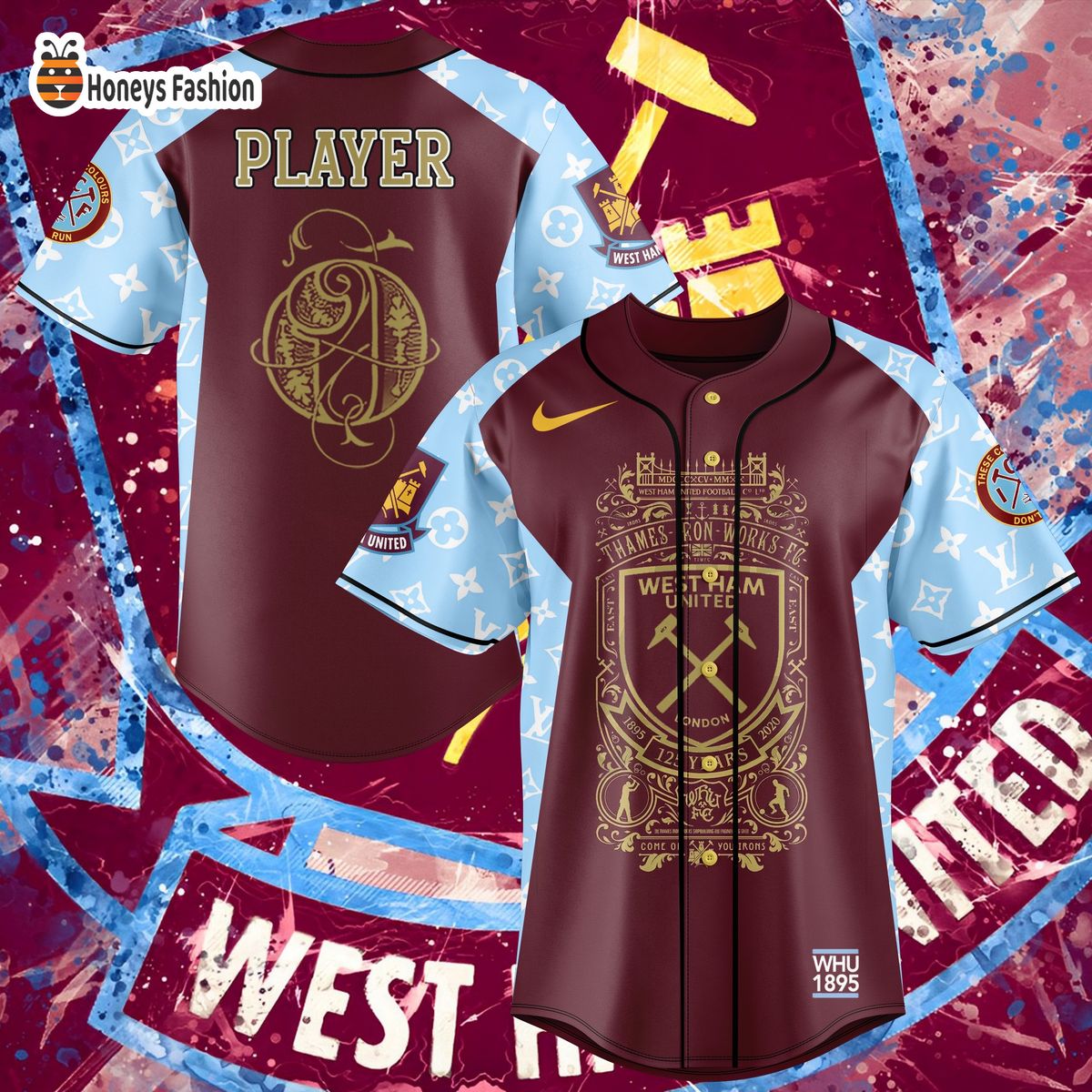 West Ham x LV Europa Conference League Baseball Jersey