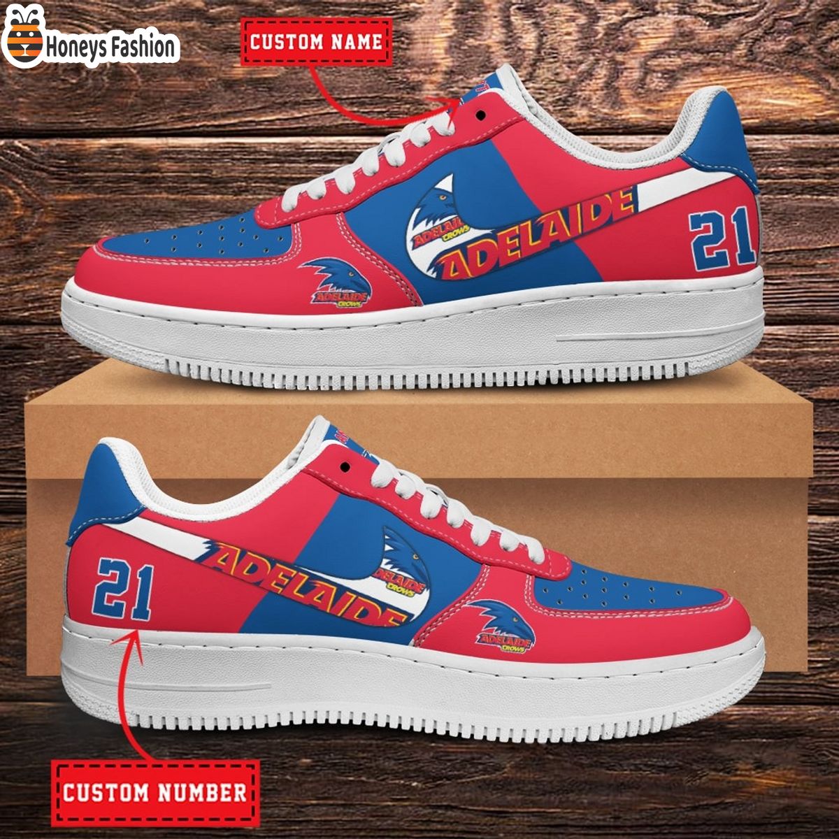Adelaide Crows AFL Personalized Air Force 1 Shoes