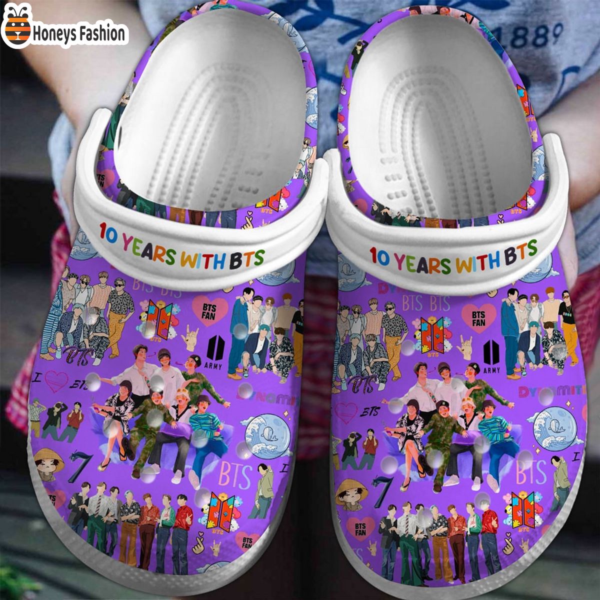 BTS 10 Years With BTS Band Music Crocs Crocband