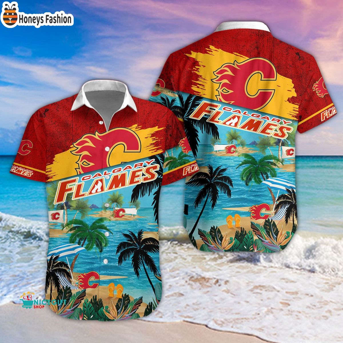 Calgary Flames NHL 2023 Summer Hawaiian Shirt