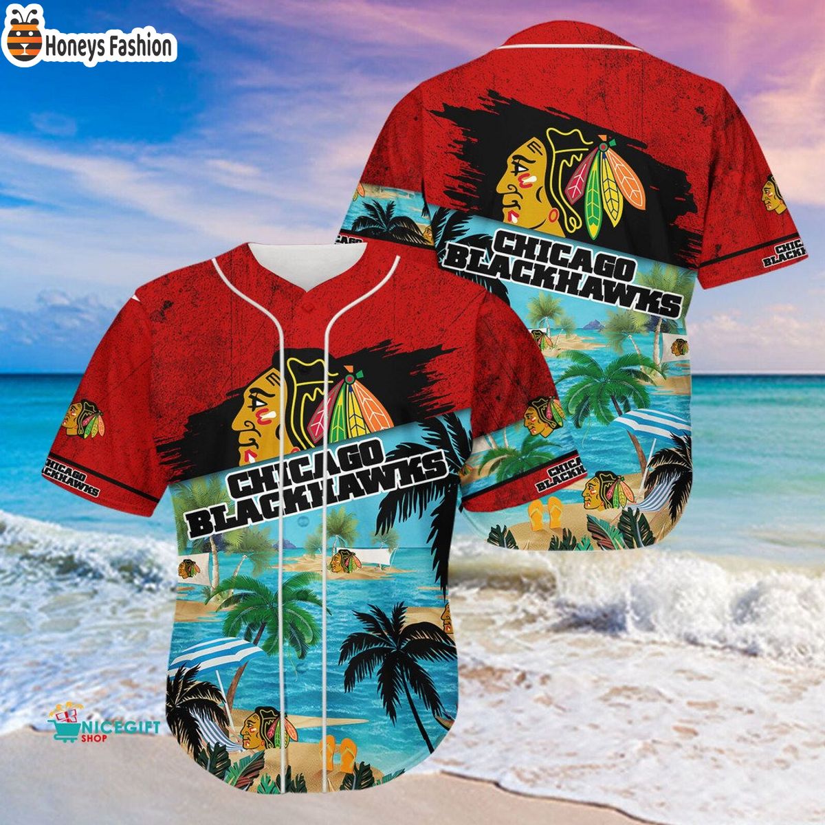 Chicago Blackhawks 2023 Baseball Jersey