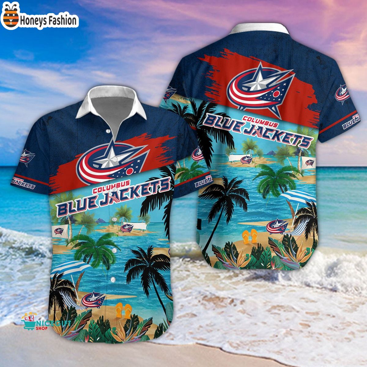 Columbus Blue Jackets NHL 2023 Summer Hawaiian Shirt