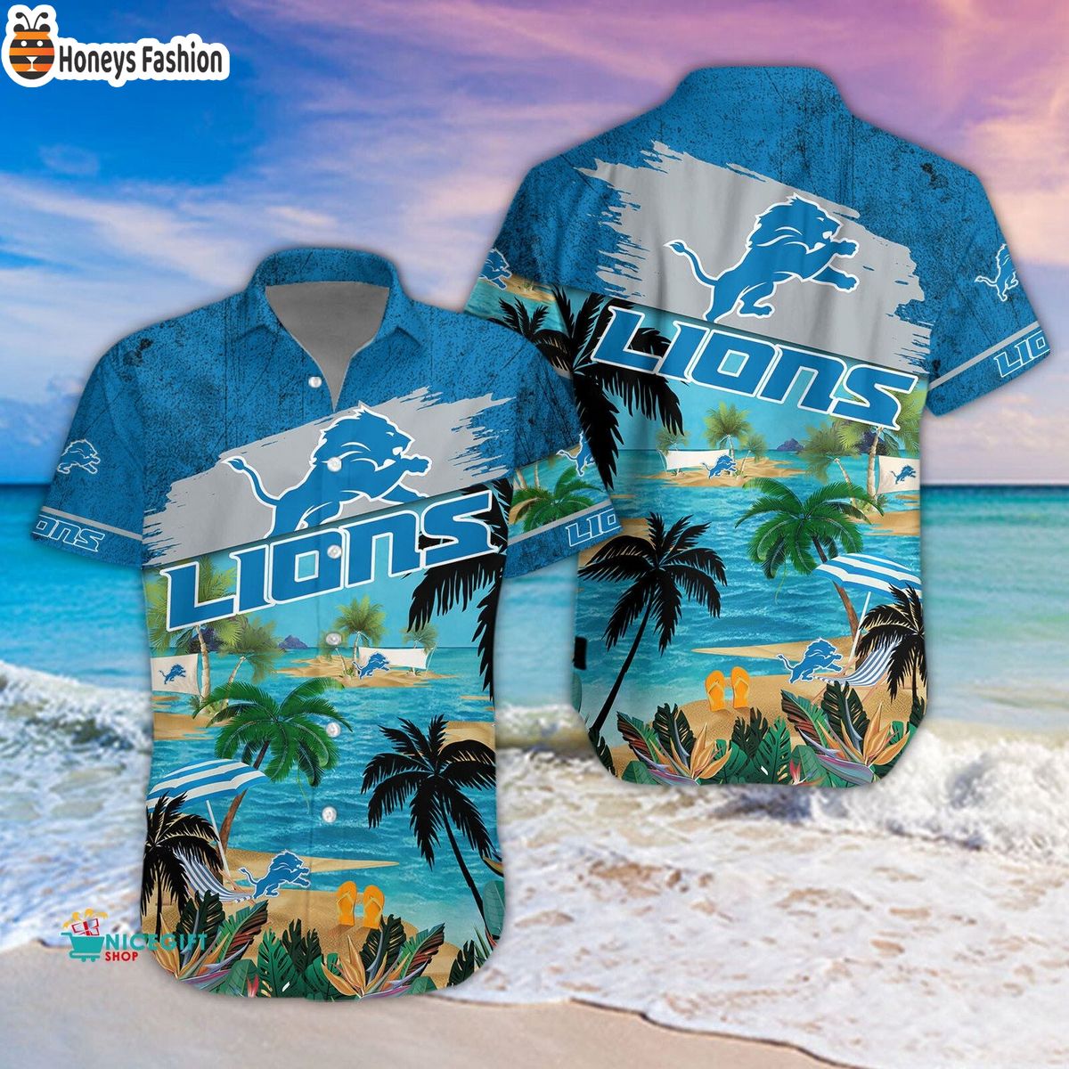 Detroit Lions NFL Summer 2023 Hawaiian Shirt