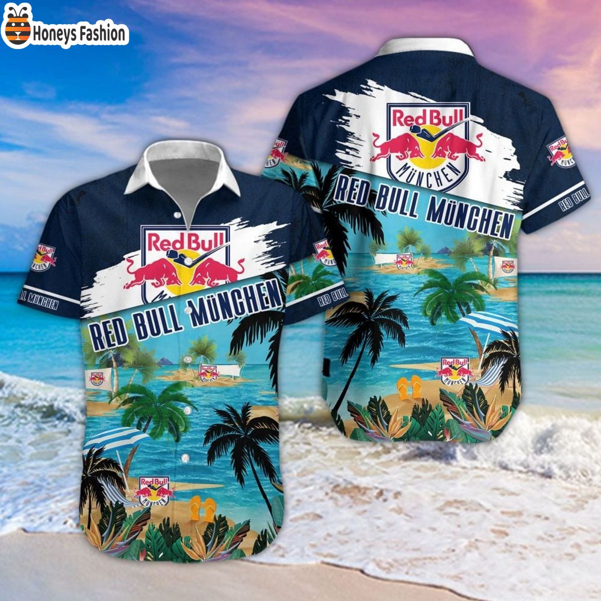 EHC Red Bull Munchen 2023 Hawaiian Shirt