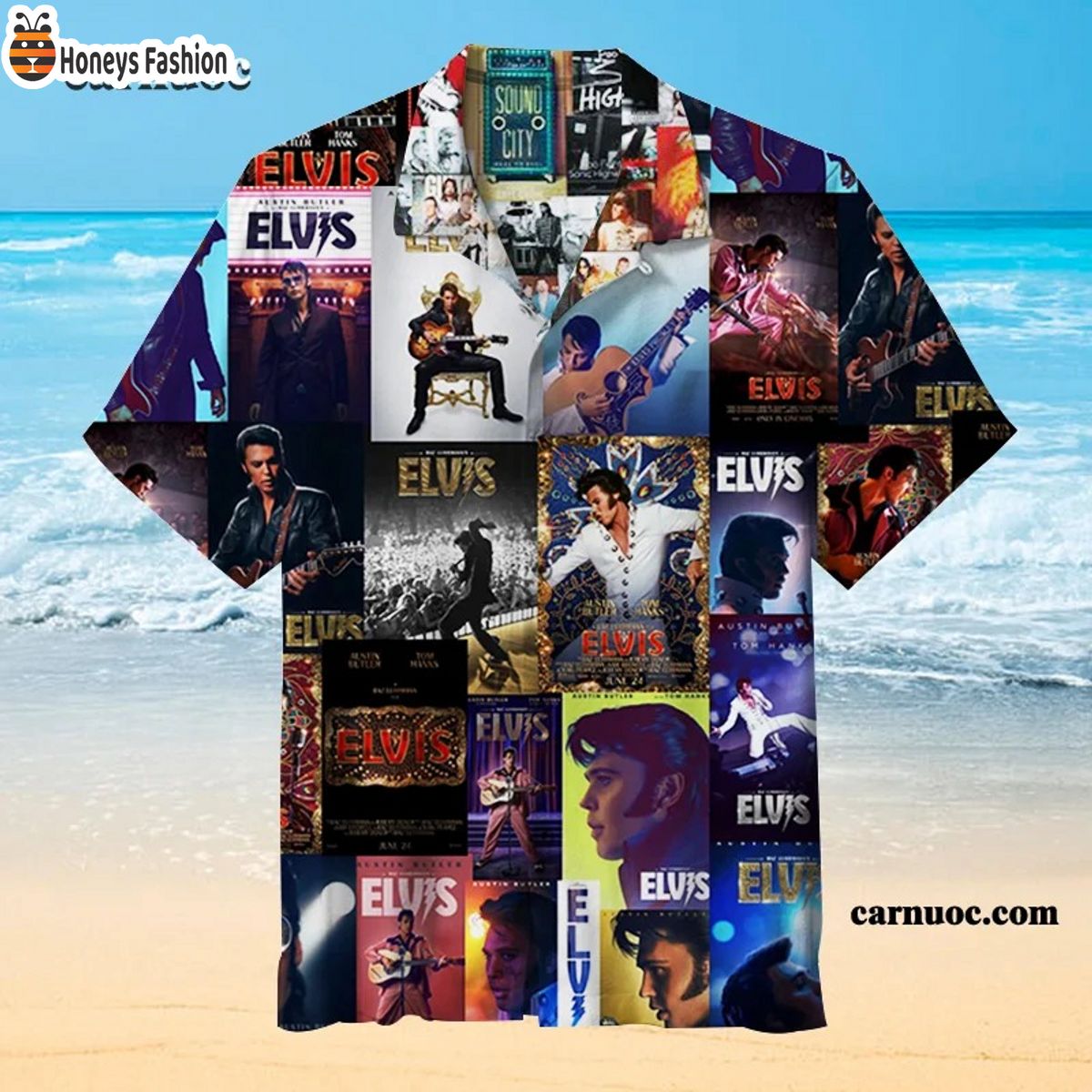 Elvis Lives Collage Hawaiian Shirt