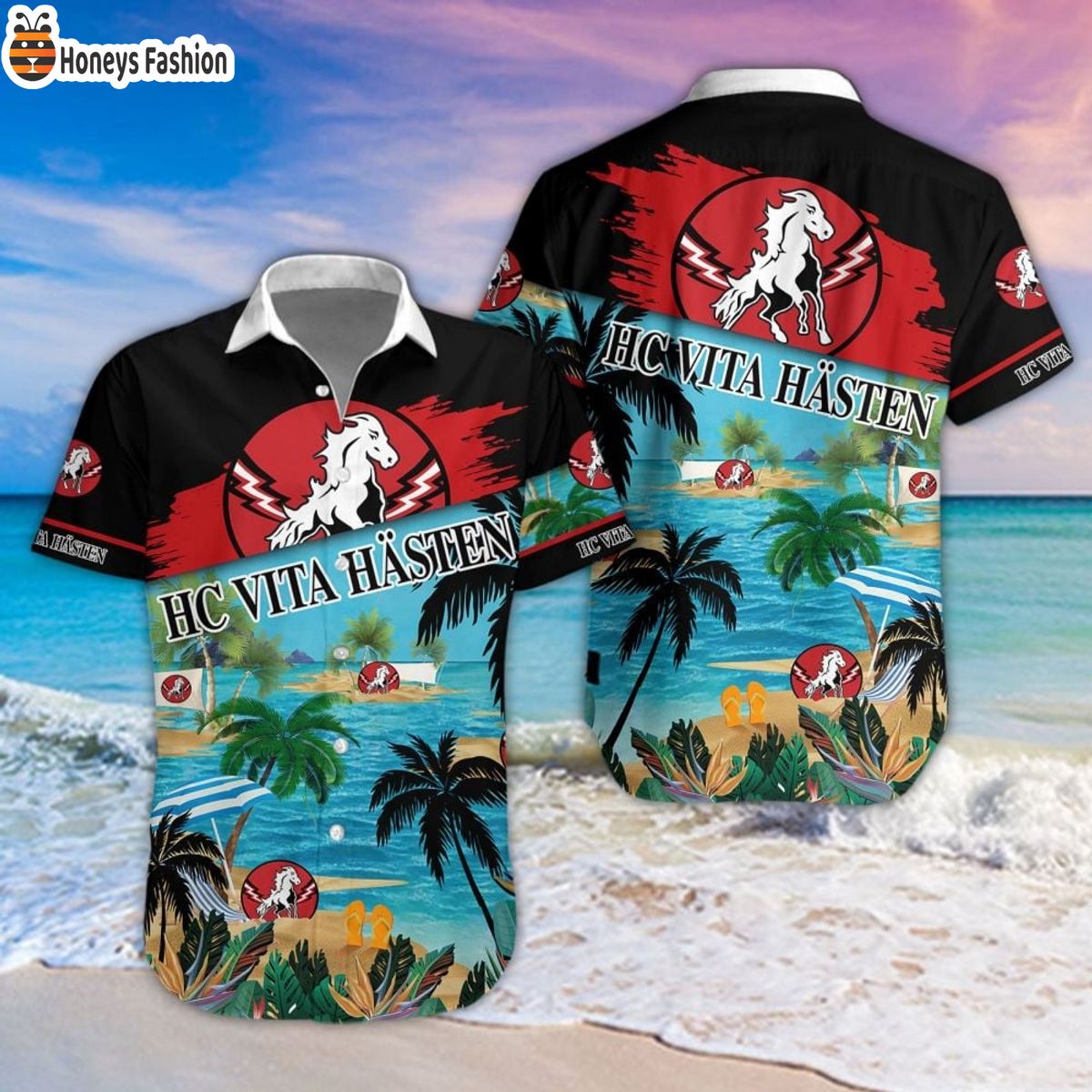 HC Vita Hästen 2023 Hockey Hawaiian Shirt