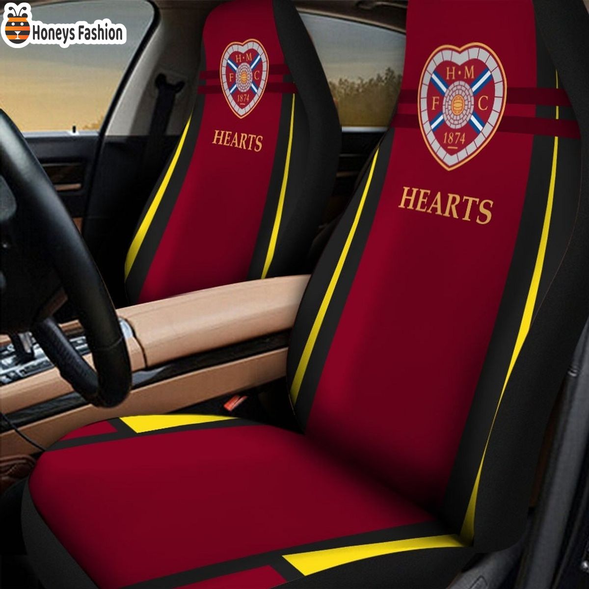 Heart of Midlothian F.C. car seat cover