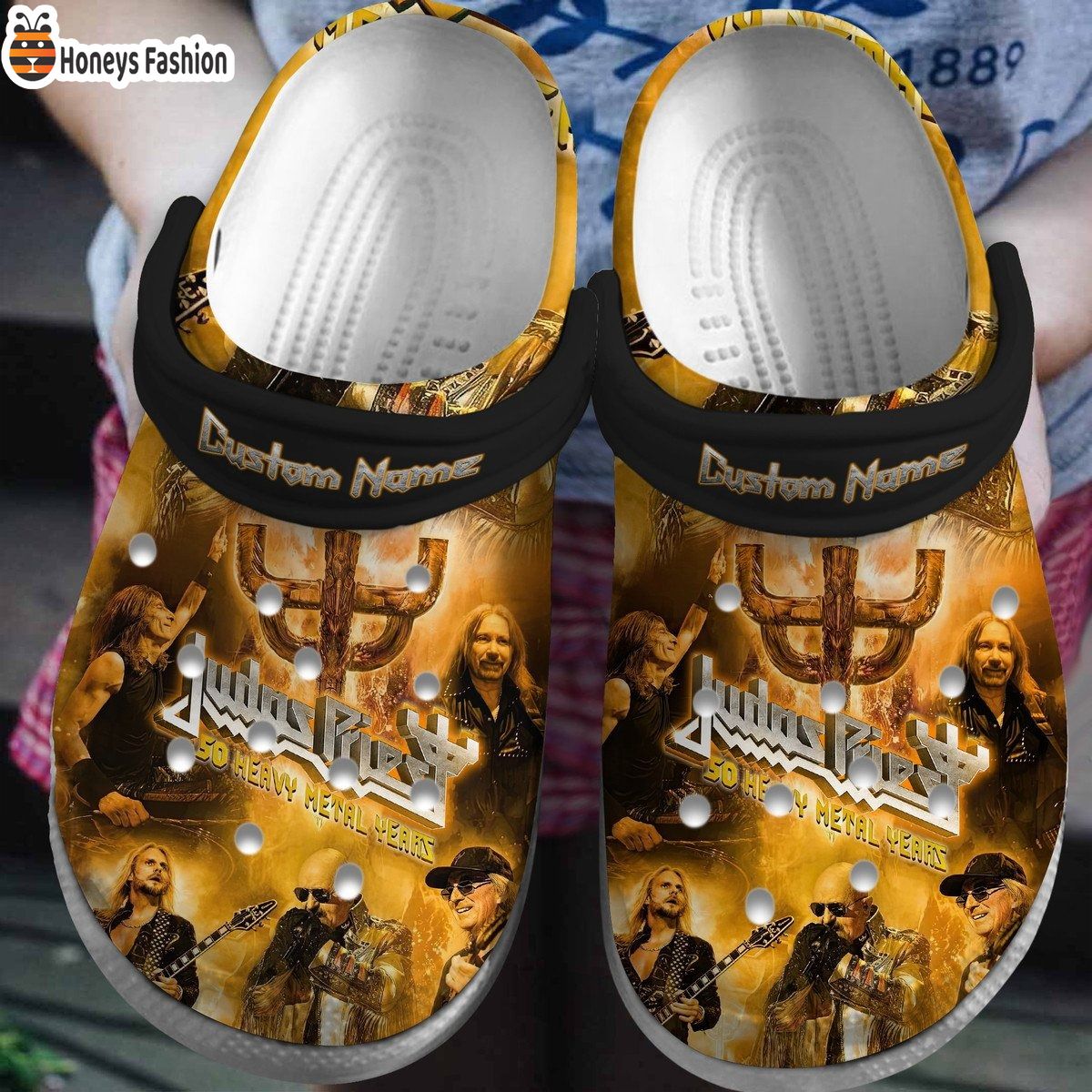 Judas Priest Band Music Custom Name Crocs Crocband