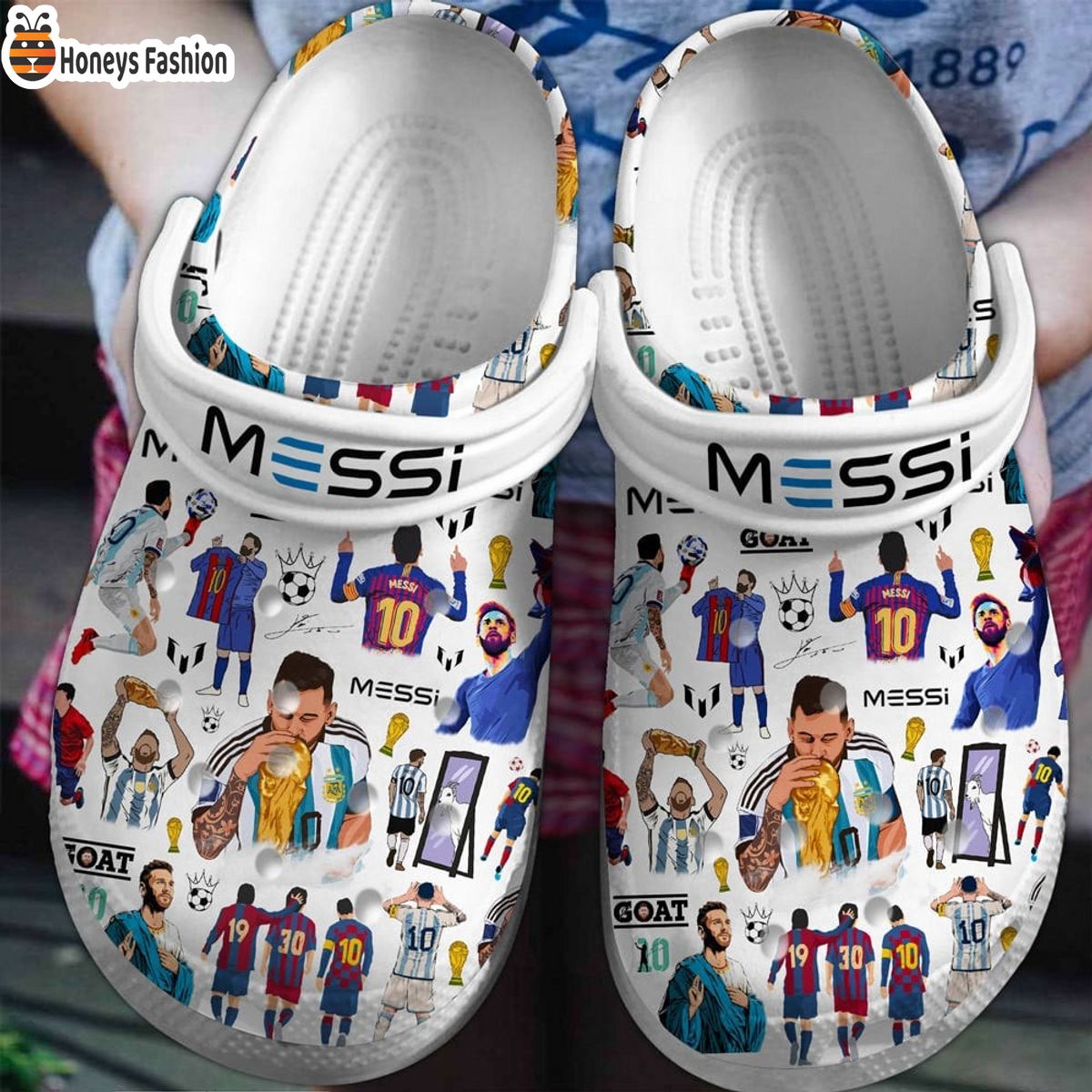 Lionel Messi Football Soccer Sport Crocs Crocband