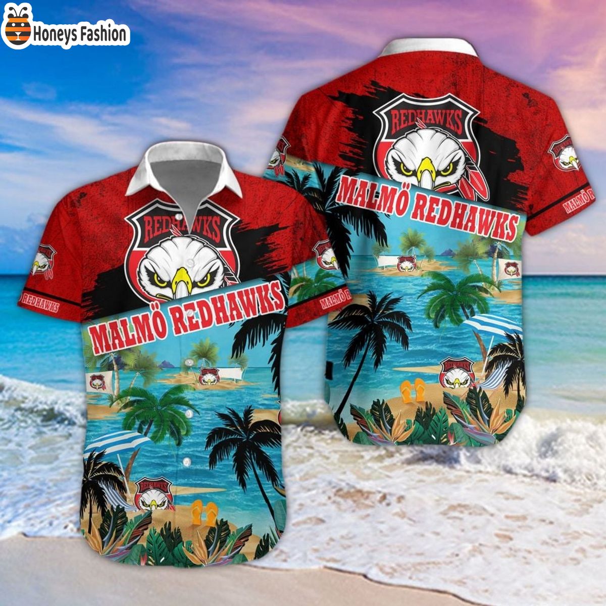 Malmo Redhawks 2023 Hockey Hawaiian Shirt