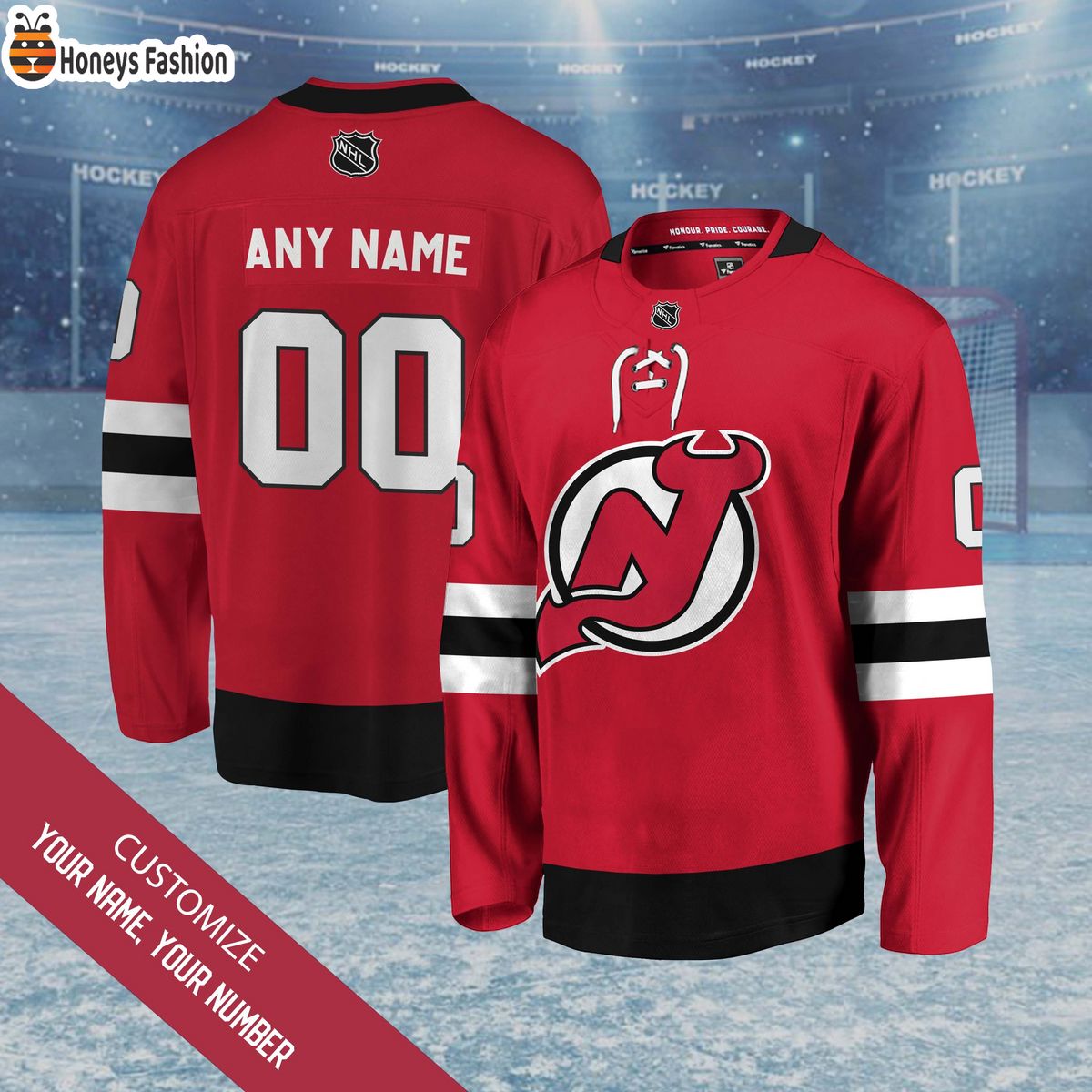 New Jersey Devils Personalized Hockey Jersey