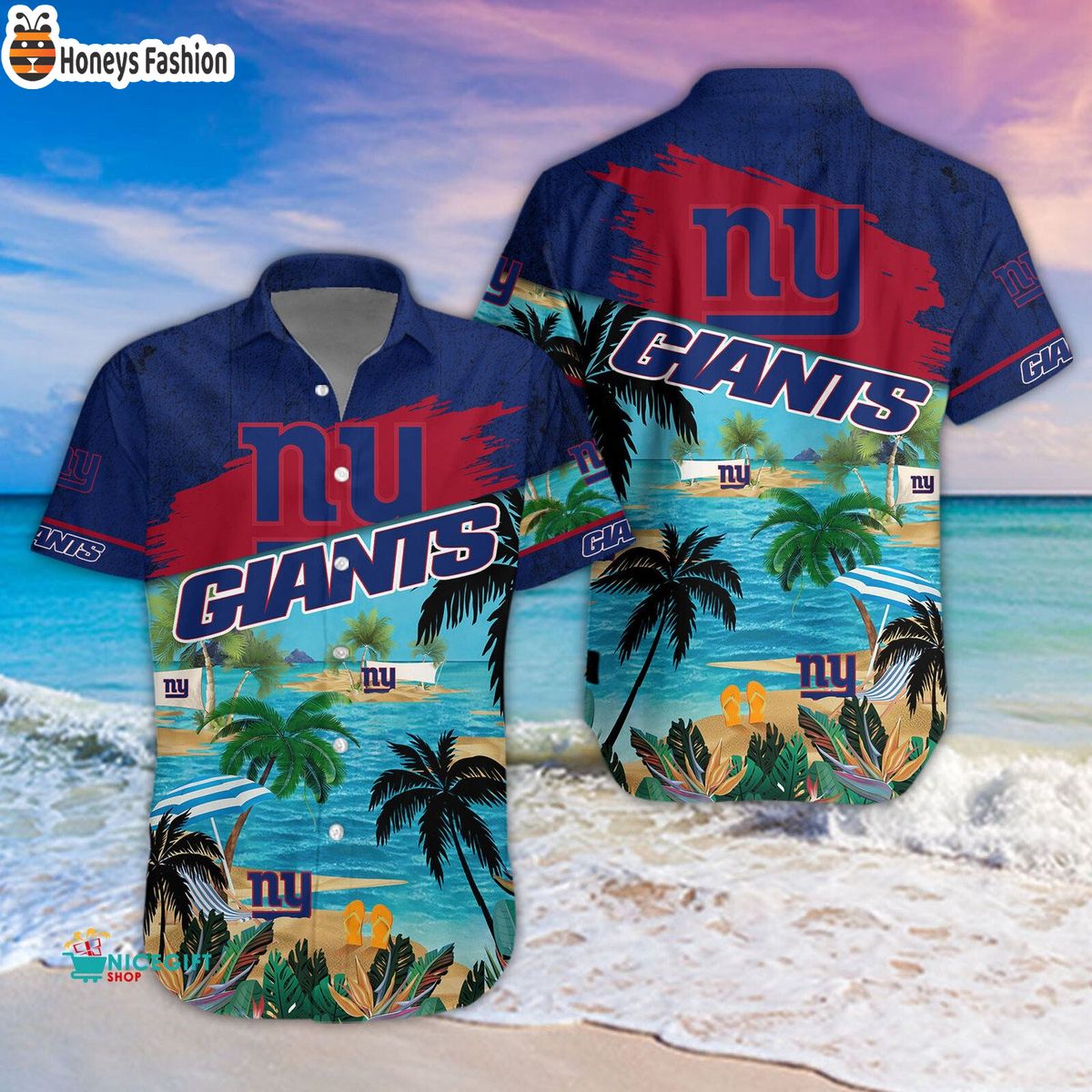 New York Giants NFL Summer 2023 Hawaiian Shirt