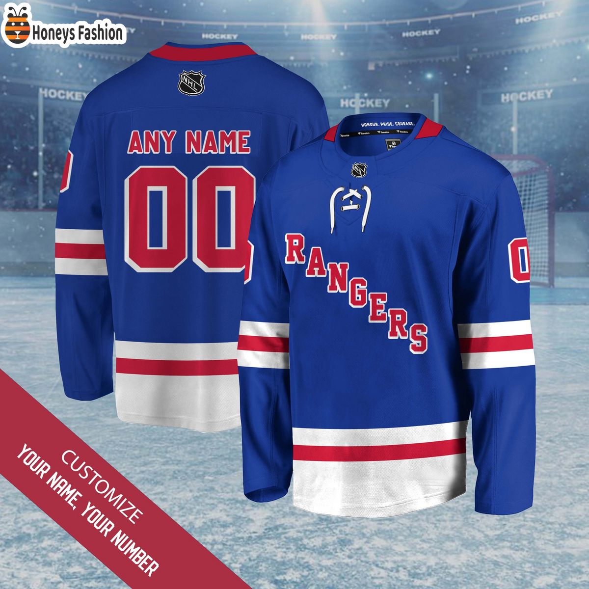 New York Rangers Personalized Hockey Jersey