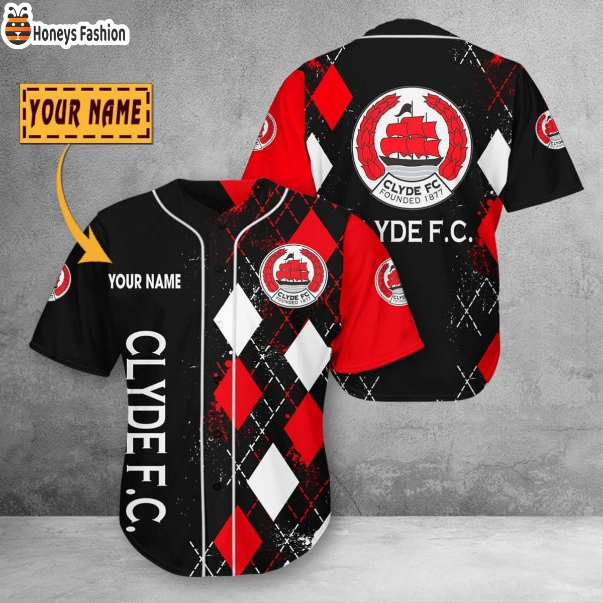 Personalized Clyde F.C. Baseball Jersey