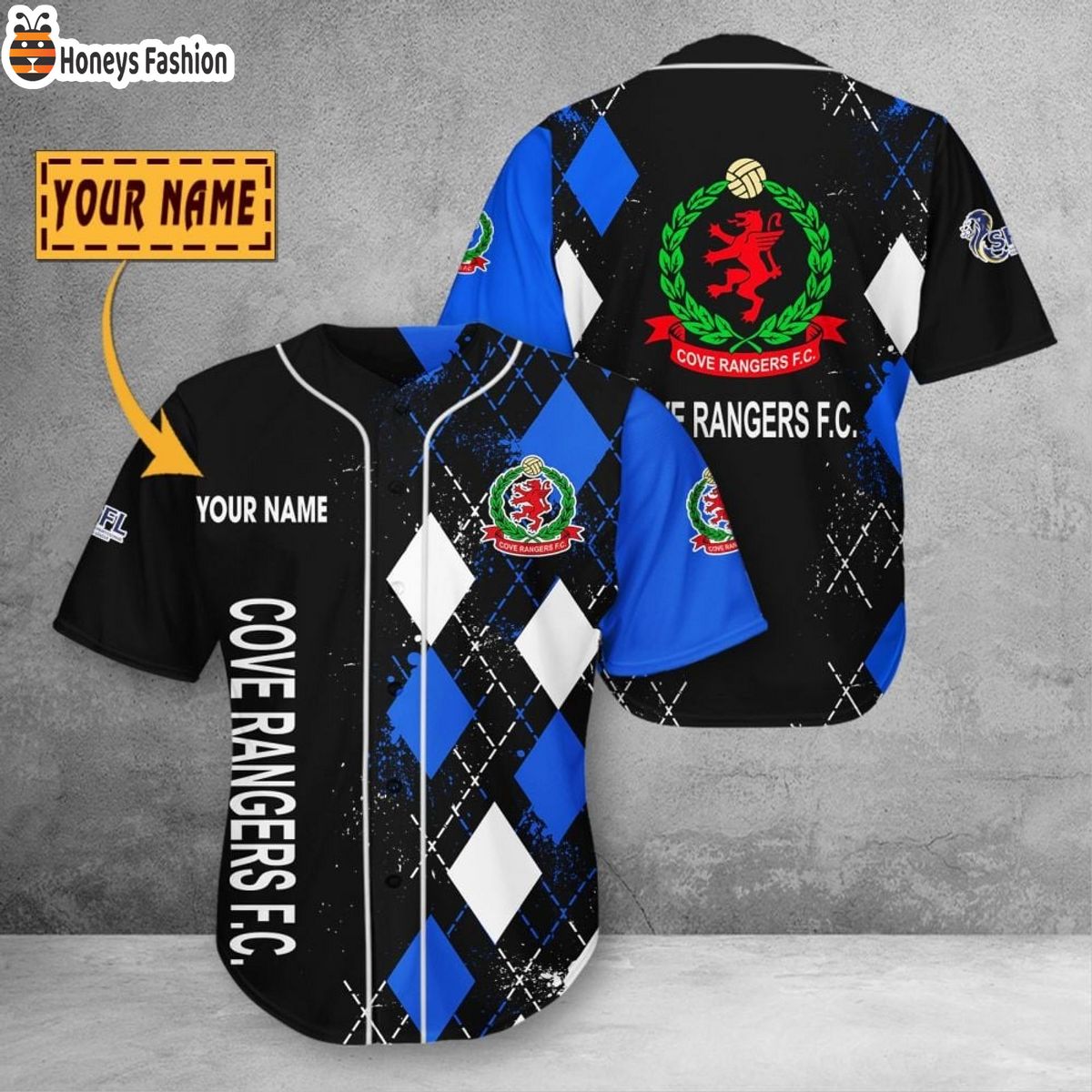 Personalized Cove Rangers F.C. Baseball Jersey