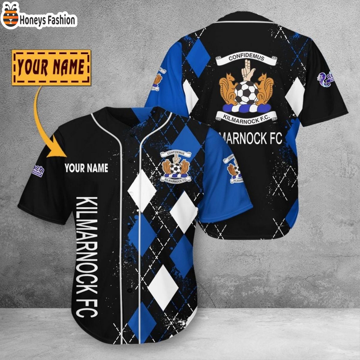 Personalized Kilmarnock F.C. Baseball Jersey