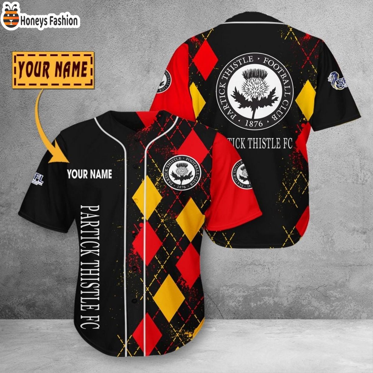 Personalized Partick Thistle F.C. Baseball Jersey