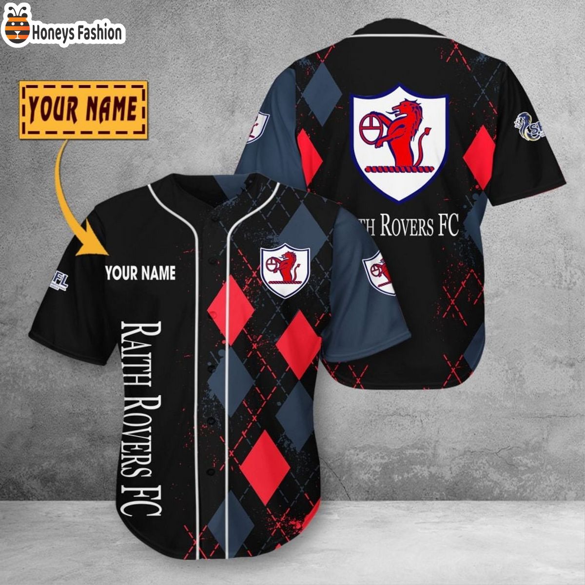 Personalized Raith Rovers F.C. Baseball Jersey