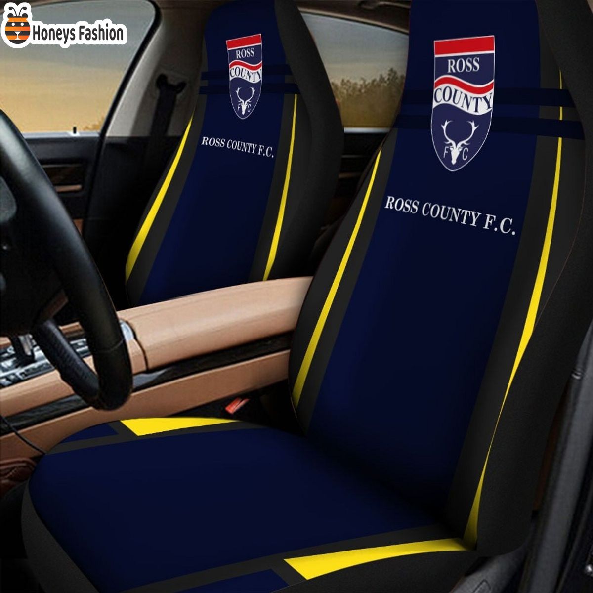 Ross County F.C. car seat cover